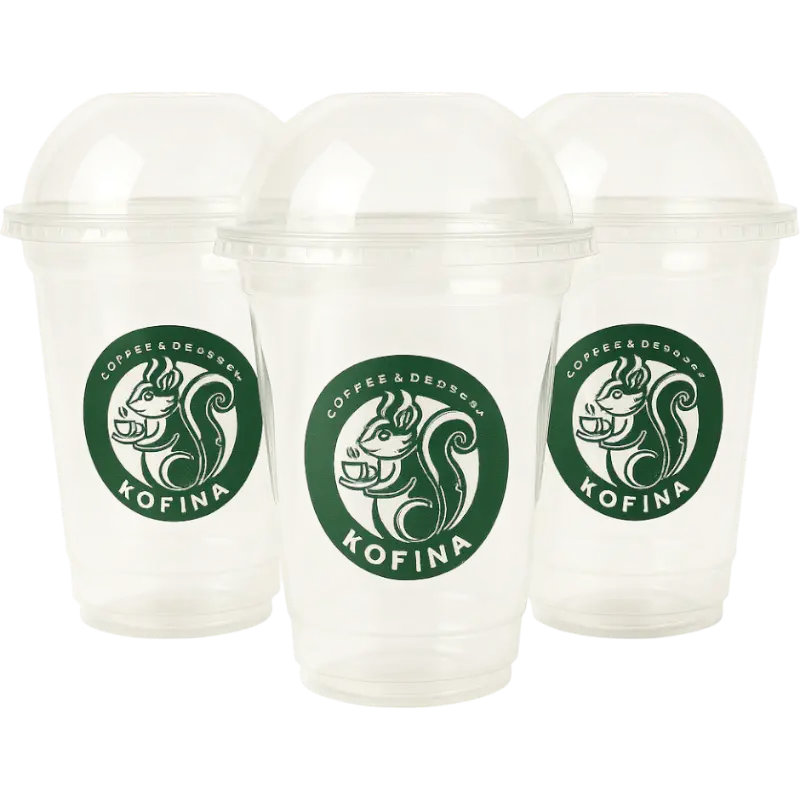 14 Oz Baskılı Pet bardak 12 Gr. görsel
