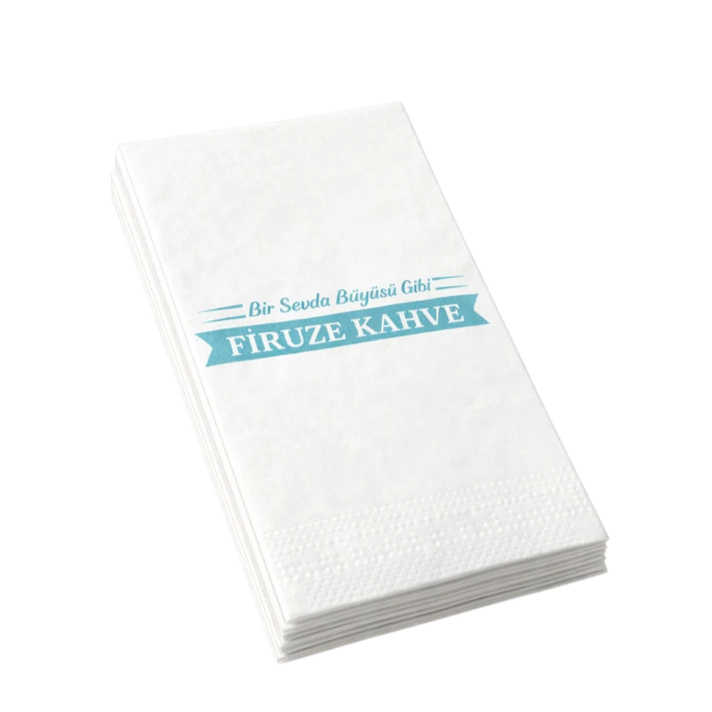 25x25 Baskılı Garson katlama peçete görsel